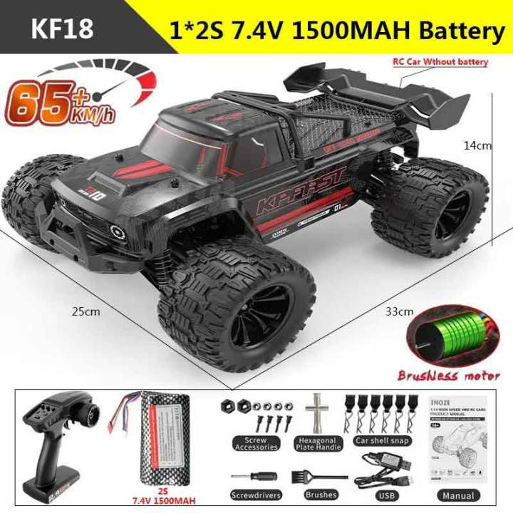KF18%201:14%204WD%20RC%20Car%20Off-Road%20Racing%20High%20Speed%20Brushless%20Motor%202.4G%20Remote%20Control%20Cars%20Truck%2075km/H%20Truck%20With%20LED%20Light%20Toy%20-%20Image%207
