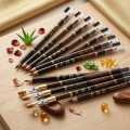 2 in 1 Head Black & Brown eyeliner eyebrow pencil (1Pc) with sharpener Double eye liner pencil easy to draw makeup pencil. 