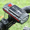 Solar Bicycle Light with Horn 120dB TYPE-C Rechargeable MTB Road Bike Front Lamp Flashlight Bicycle Light 1200 mah. 