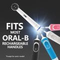 Replacement Toothbrush Heads For Oral B Braun Electric Toothbrushes, Black Bamboo-Charcoal Infused Bristles Refills For Oralb.