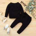Newborn 0-2Y Baby Boy Suit 2PCSClothes Print Long Sleeve T-shirt Top + Long Pant Set Sport Casual Spring Outfit Clothing. 