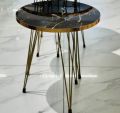 1 Piece / Set of 3 Round Coffee Table High Gloss Nesting End Tables - Round Wood Stacking Coffee Side Accent Tables with Metal Legs for Living Room, Home Office, Nightstands for Bedroom, Sturdy Easy Assembly - 3 Piece Modern Nesting Table Living Room. 