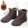 Winter Women Boots Waterproof Snow Boots Plus Size Casual Flat Women Casual Shoes Warm Fur Female Boots Antislip Cotton Shoes. 
