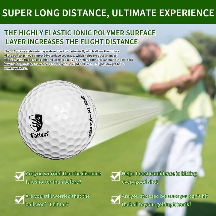 Caiton%203/6Pcs%20Extreme%20Distance%20Golf%20Balls%20Double%20Layer%20High-Energy%20Core%20Aerodynamic%20Stable%20Flight%20Soft%20Feel%20Practice%20Play%20Set%20-%20Image%206