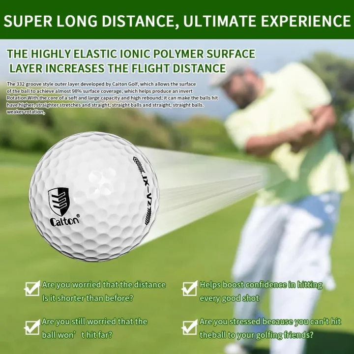 Caiton%203/6Pcs%20Extreme%20Distance%20Golf%20Balls%20Double%20Layer%20High-Energy%20Core%20Aerodynamic%20Stable%20Flight%20Soft%20Feel%20Practice%20Play%20Set%20-%20Image%206