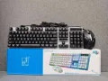 AOC KM100 Cool Backlit Keyboard and Mouse Combo Ergonomic Waterproof Keyboard Color Backlight for Computer PC Laptop  Extra 2% Off. 