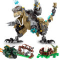 Tyrannosaurus Rex building blocks, dinosaur animal puzzle assembly toys, handmade DIY children's ornament models, birthday gifts.