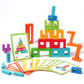 Montessori Math Toys Wooden Number Stacking Building Blocks Digital Balance Toy Preschool Learning Number Blocks For Kids . 