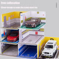 Diorama 1/32 Car Garage Parking Lot Model PVC Garage DIY Scene DieCast Car Model For Kids Present. 