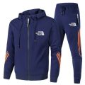 New Spring and Autumn jogging men's hoodie + trousers two-piece set, outdoor casual fashion printed men's jacket pants tracksuit.