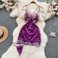Kimono Chinese Characters Print Slightly Transparent One Piece Bathrobe Loose Sleeves Causal Top And Shorts Two-Piece Set.