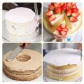 Stainless Cake Decorator 3pcs Cake Cream Spreader Cake Icing and Dresser. 