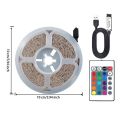 10M USB 2835 LED Strip Light RGB Remote Control Lights Flexible Lamp Tape Ribbon TV Desktop Screen Back Light Diode Tape. 