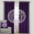 Versace Face Velvet Curtain 2 Panels Each Panel Size 50"W× 90"L Inches By Choice Now. 