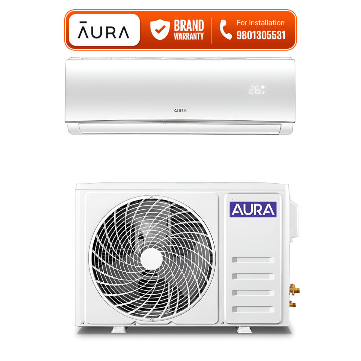 AURA Air Conditioner 1 Ton Non Inverter Split Type AC - AU12NSWAC
