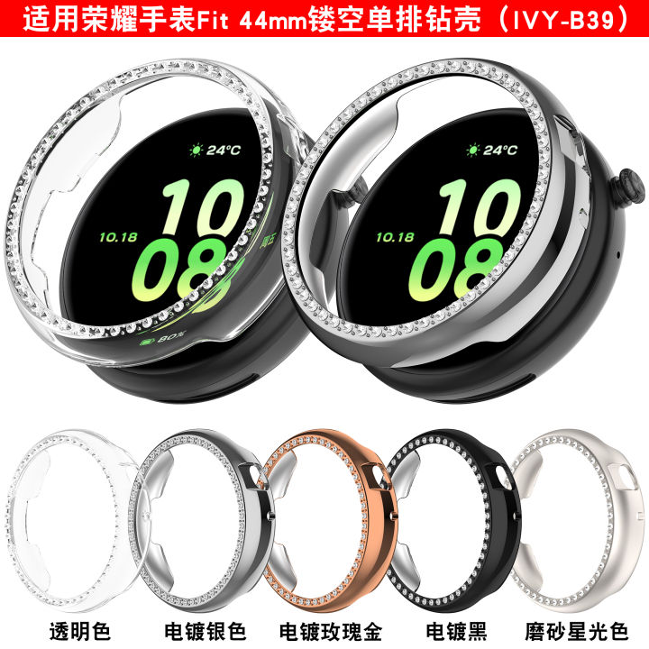 For%20Honor%20Watch%20fit%20strap%20active%20elegant%2044mm%20case%20diamond%20frame%20tempered%20glass%20screen%20protector%20hard%20cover%20smart%20watch%20band%20straps%20-%20Image%205