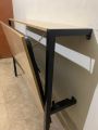 Folding wall bed. 