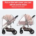 Universal Waterproof Pram Rain Cover Baby Stroller Accessories Transparent Wind Dust Shield Zipper Open for Pushchairs Raincoat.