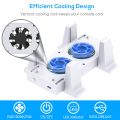 for Xbox Series S Cooling Fan Console Vertical Stand Holder External Cooler 2 USB Ports Fans 3 Speeds for Xbox Series S Console. 