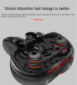 Ergonomic Hollow Breathable Bicycle Saddle for Men & Women – Gel Cushion Shock Absorbing MTB Road Bike Seat | Z-ZUODIAN-1. 