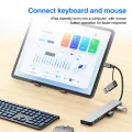 5Gbps USB 3.0 HUB USB C HUB USB C Docking Station High Speed Transmission OTG Adapter Splitter TYPE-C HUB For Laptop Macbook. 