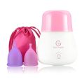 Menstrual Cups Steamer with 2 Silicone Period Cups Steam Cleaner High Temperature Wash Kit Cleaning & Sterilizer of Menstruation. 