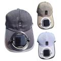 Summer Men Women Fan Baseball Hat Sun Block Baseball Hat with Solar Fan USB Charging Fan Breathable UV Block Outdoor Sunhats.