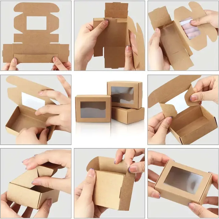 20/30/50Pcs%20Kraft%20Paper%20Candy%20Box%20Transparent%20PVC%20Window%20Soap%20Case%20Wedding%20Christmas%20Baby%20Shower%20Chocolate%20Gift%20Packaging%20Boxes%20-%20Image%204