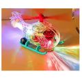 Helicopter for Kids, Electric Mechanical Gear with Colorful Light and Charming Music, Bump and Go Helicopter with Colorful Moving Gears, Music. 