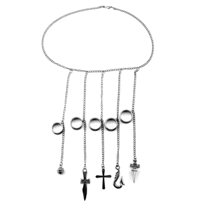 Anime%20Hunter%20x%20Hunter%20Kurapika%20Chain%20Rings%20Women%20Men%20Cosplay%201:1%20Metal%20Pendant%20Clothing%20Accessories%20Jewelry%20Props%20-%20Image%204