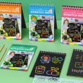1 x DIY rainbow scratch book with 10 sheets of wooden handle scratch book ● ready to ship no need to wait for a long time because all products shipped from Thailand.. 