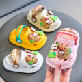 One Pairs of Summer Kids' Garden Clogs Shoes Boys & Girls Beach Sandal Lightweight Breathable Cute Capybara Baby Slippers. 