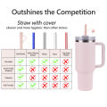 6 Pcs Replacement 12 inch Long Silicone Straw With Straw  Cover,40 oz 30 oz Cup Tumbler,  for Stanley Tumbler Accessorie. 