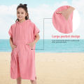 Kids Bath Hooded Changing Towel Robe, Swimming Robe Surf Beach Poncho, Quick Dry Absorbent Surf Poncho, Microfiber Towels.