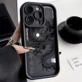 Oriental Style Happy Chinese Dragon Totem for Apple IPhone 13 14 15 Pro Max 12 11 Pro 7 8 Plus SE2 XR X XS MAX Shockproof Cover. 