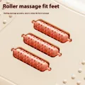 Scalebeard Under Desk Footrest, Ergonomic Foot Stool with Massage Rollers Desk Leg Rest Pain Relief for Home Office Work. 