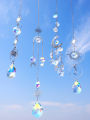 4 Pcs Silver Metal Boho Dreamcatcher Crystal Pendant Hanging Sun Catcher Crystal Suncatcher Garden Outdoor Decors Girl's . 