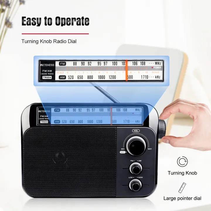RETEKESS%20TR604%20AM%20FM%20Radio%20Portable%20Plug%20in%20Radio%20Transistor%20Powered%20by%203%20D%20Batteries%20or%20AC%20220V%20for%20Senior%20and%20Home%20-%20Image%205