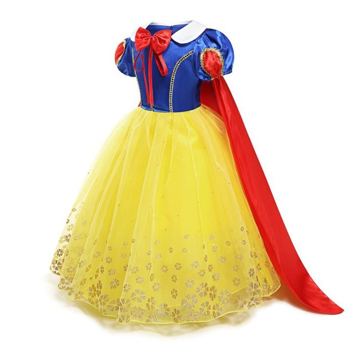 Girls%20Snow%20White%20Princess%20Dress%20Mesh%20Clothes%20Vestidos%20Kids%20Christmas%20Halloween%20Carnival%20Cosplay%20Costume%20-%20Image%204