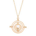 New Harried Time Necklace Timer Hourglass 360 Rotatable Potters Cosplay Props Astronomical Time Converter Magic School Fans Gift.