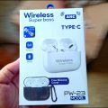 wireless Super Bass PW-23 Ear Pods With ANC Buzzer Edition and  With Silicone Case Cover. 