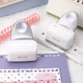 1PC 5-hole Square Binder Punch, Loose-leaf Book DIY Binding Supplies, Manual Labor-saving Hole Punch (Silver)..