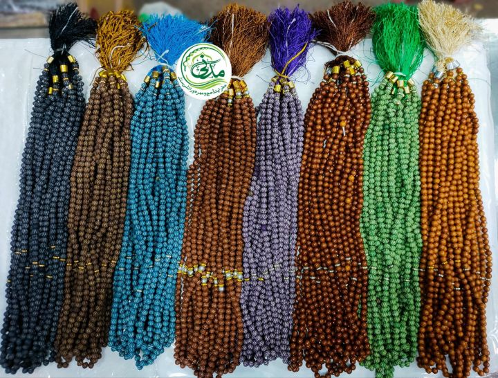 ( 12 Pieces ) 100 dana plastic Tasbeeh 
Different Colours