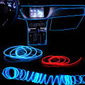1M/3M/5M Car Interior Led Decorative Lamp EL Wiring Neon Strip For Auto DIY Flexible Ambient Light USB Party Atmosphere Diode.