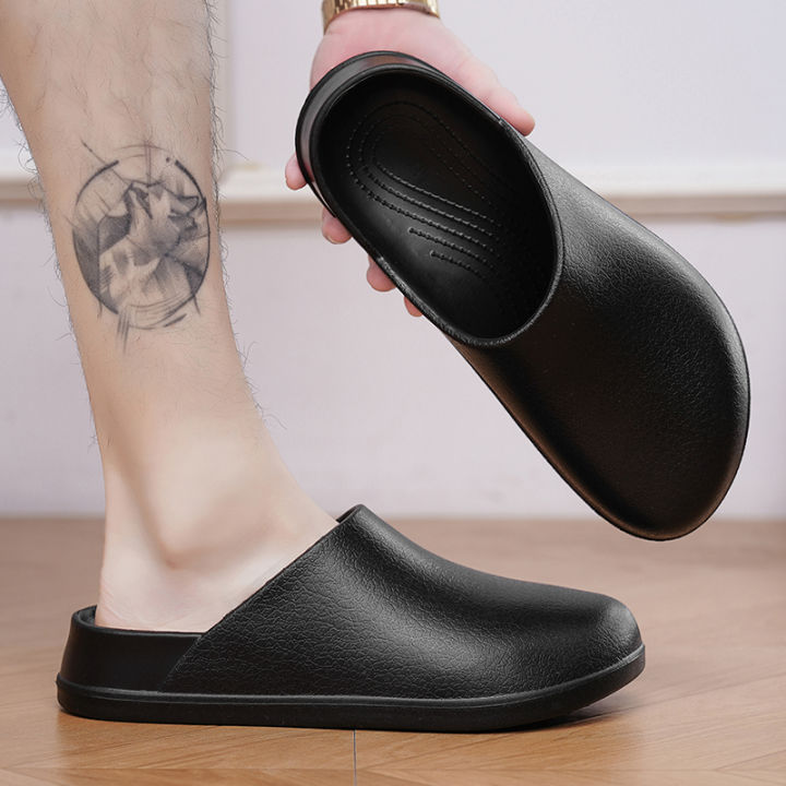 Men%20Slippers%20WaterProof%20Anti%20Skid%20Chef%20Shoe%20Breathable%20Slip%20on%20Casual%20Home%20Slippers%20Lightweight%20Beach%20Sandals%20Male%20Garden%20Clogs%20-%20Image%206