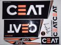 CEAT Black 3D Rohit Sharma Editions cricket Bat sticker. 