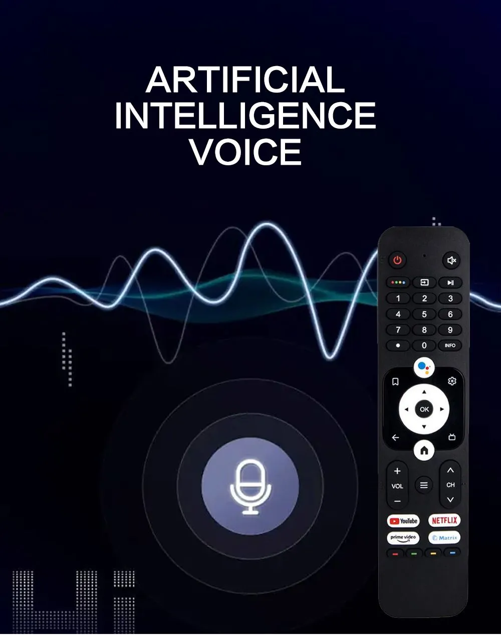 Use For Haier Android Led Tv Remote with Voice. | Daraz.com.bd