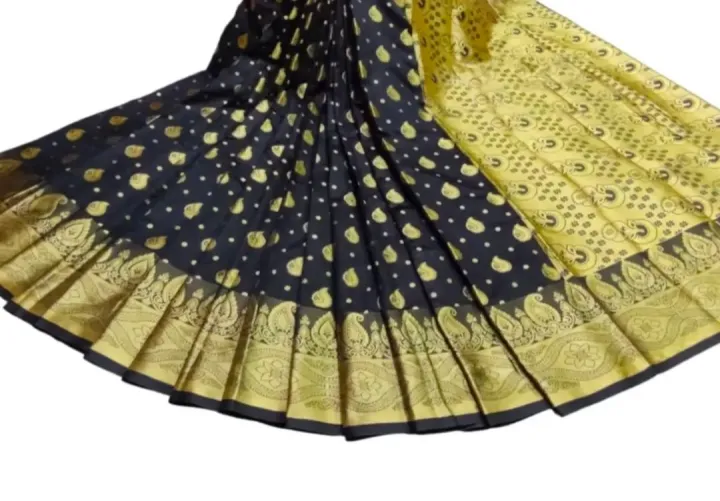 Silk%20semi%20katan%20saree%20for%20women/tangail%20silk%20saree/black%20semi%20katan%20saree%20-%20Image%204