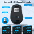 Aieach Rechargeable Wireless Bluetooth Mouse Silent WIRELESS COMPUT MOUS USB Ergonomic Gamer Mouse For Computer Laptop Macbook. 