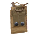 2023 Tactical Radio Pouch Hunting Walkie Talkie Holder Interphone Hanging Bag Molle Nylon Magazine Pouch. 